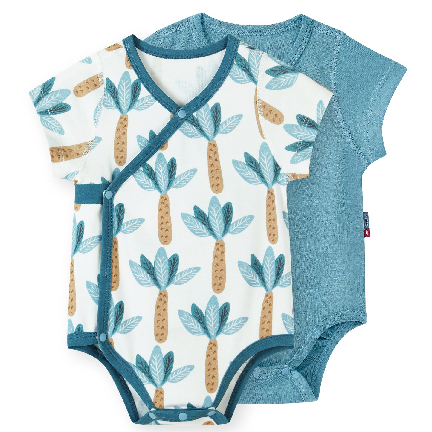 2-Pack Outlast® Temperature-Regulating Baby Onesies Bodysuits