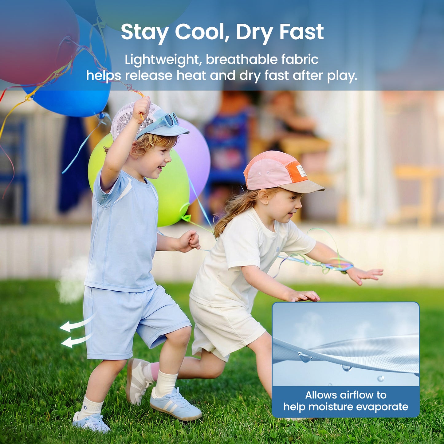 3-Pack Toddler Cooling Shorts UPF 50+