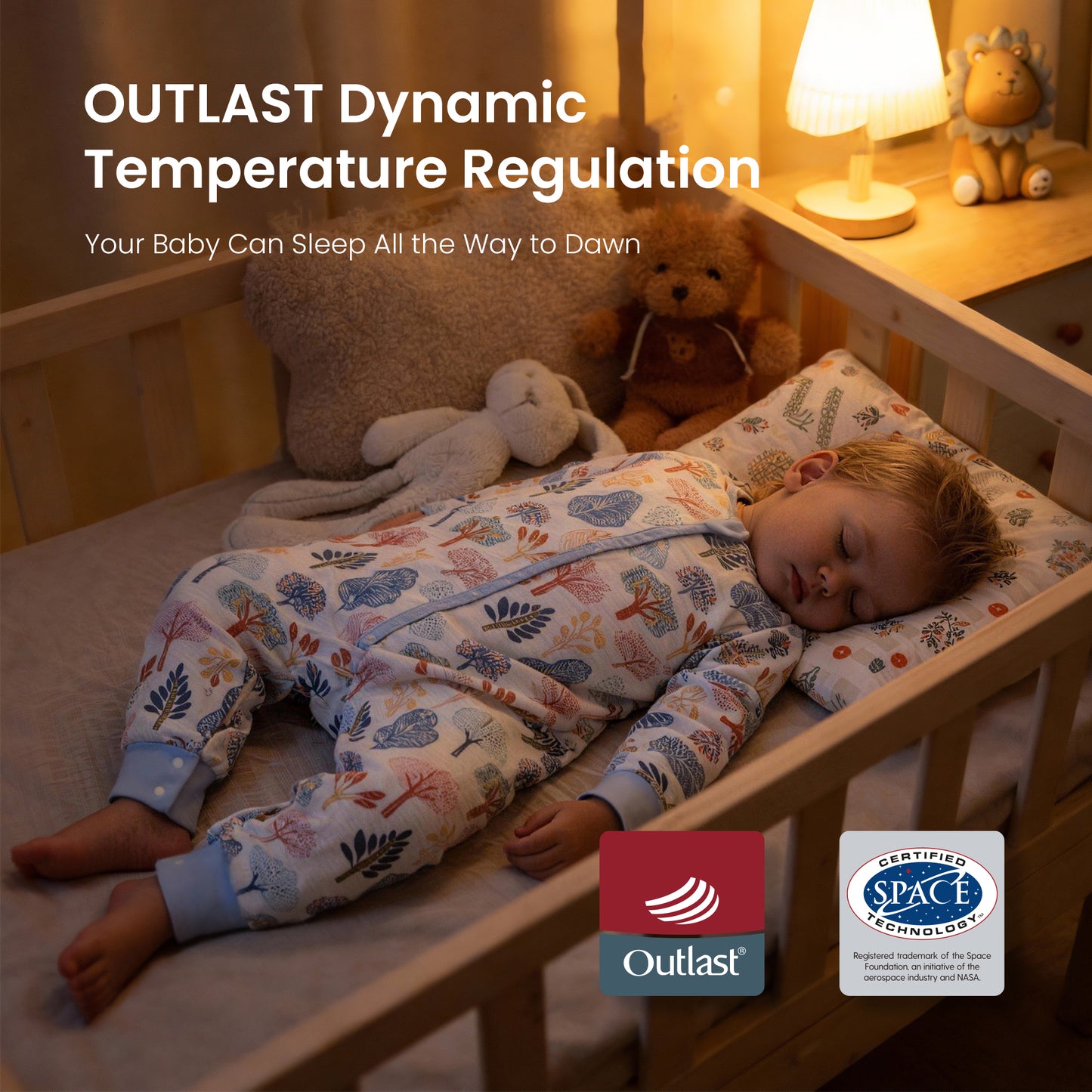 Outlast® Temperature Regulating Sleep Bag with Detachable Sleeves