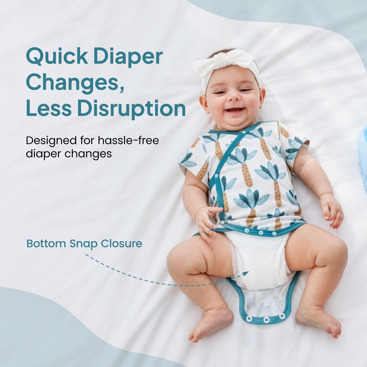 2-Pack Outlast® Temperature-Regulating Baby Onesies Bodysuits